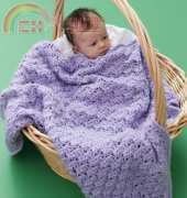 Yarnspirations - Textured Baby Blanket - Free
