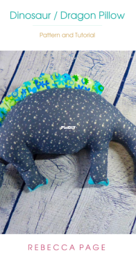Rebecca Page - Dinosaur / Dragon Pillow - Free