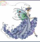 Mirabilia Nora Corbett NC199 Pixie Blossom Collection - Wisteria XSD