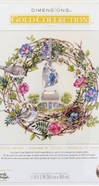 Dimensions 70-35427 Gold Collection - Cottage Wreath XSD + PCS
