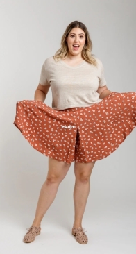 Megan Nielsen - Tania culottes - Curve size chart