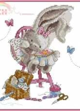 Bebunni Backstitch from The World of Cross Stitching TWOCS 233 XSD