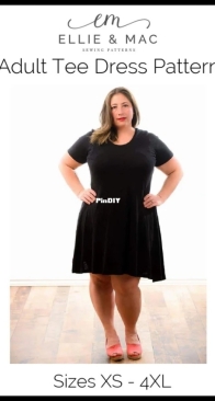 Ellie and Mac - Tee Dress - Sizes XS-4XL