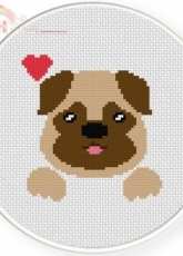 Daily Cross Stitch - Loving Dog
