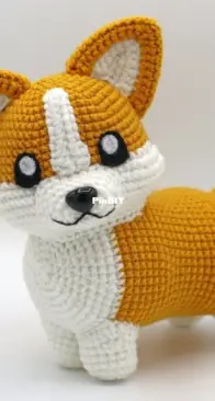 1 up crochet - Corgi