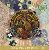 Stitching Land - Art Nouveau Squirrel