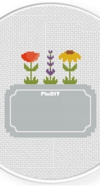 Daily Cross Stitch -  Flower Garden Frame