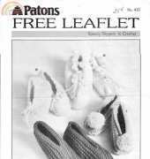 Patons speedy crochet slippers freebie