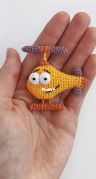 Crochet Pattern By Lily - moi prelesti - Liliya Sharipova - Helicopter brooch - Russian