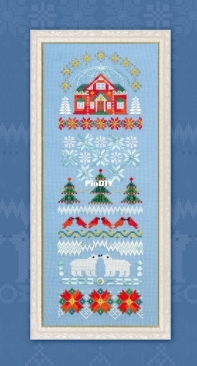 OwlForest Embroidery 0198-DSP-E - 0198-ДСП-Э The Little House in the North Pole XSD