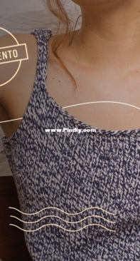 Atelié Pingouin - Marta Araújo - Knitting Tank Top   - Regata de tricô Blusa Eco Jeans - Portuguese - Free