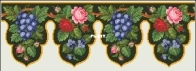Knechtel & Co 6831 Cantonnières Roses and Grapes  PCS7/PCS11