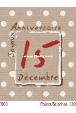 Lili Points F003 Joyeux Anniversaire XSD