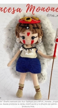 Pink Monster Kingdom - Auxi Gallegos - Princess Mononoke - Princesa Mononoke - Spanish