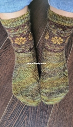 Floral Laurel Socks by Jaimie Bortolotti-Free