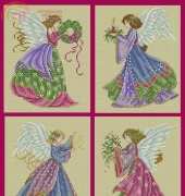 Heavenly Angels by Joan Elliott from Cross Stitch Card Shop 74