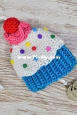 Amigurumis Patrigurumis - Easy cupcake keychain - Spanish - Free