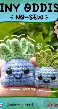 Mintmigurumi - Yunii Halim / Min Yunii - Tiny Oddish No Sew - Free