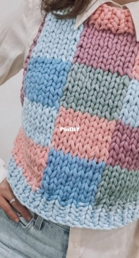Hobbii Designs - NYC.Knits - Park Avenue Patchwork Vest