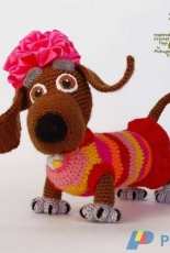 Inspired Crochet Toys- Pichugina Elena -Tabby Lady Dog