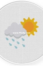 Daily Cross Stitch - Sun And Rain