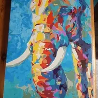 painted by number elephant