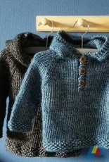 Seamless Baby Hooded Pullover by Maggie van Buiten-Free