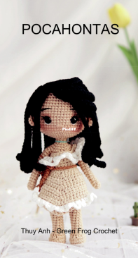 Green Frog Crochet - Thuy Anh - Đặng Thùy Anh - Pocahontas - Italian translated