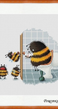 Mom is busy with an embroidery frame - Elena Roshchupkina