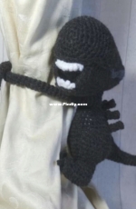 Cottontail and Whiskers - Bea King - Alien Curtain Tie Backs