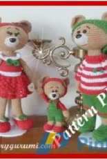 Marygurumi - Marylin Leveugle - Bear family - Russian - Translated