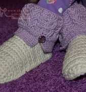 A Crocheted Simplicity - Jennifer Pionk - Kids Kickin Cables Slipper Boots
