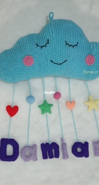 Cloud  Mobil with baby name