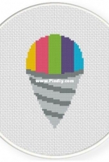 Daily Cross Stitch - Snow Cone