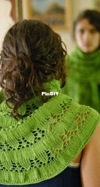 Snow Drops & Snap Peas Shawl by Kirsten Kapur - Through The Loops