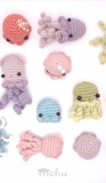 Mohu - Lauren Bergstrom - Octopus and Squid Amigurumi