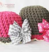 Yarn Blossom Boutique - Melissa Bradley - Bow-Tastic Beanie