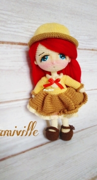 Amiville - Sarah Hafez - Penelope Doll Dress and Hat Pattern