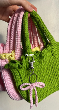 Alina Knit And Crochet - Fiorrito - Alina - Ruffle Tote Bag