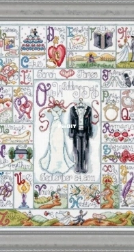 Design Works Craft 2734 - Wedding ABC XSD