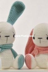 Tatie Soft Toys - Tatie Davies - Siting Bunny Pattern 2 in 1