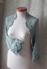 Bernieolies Designs - Bernadette Ambergen - Ice Blue Luxury Shrug