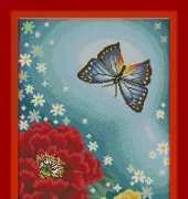 CMC HC141 - Oriental Flowers & Butterfly