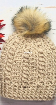 Make It Crochet - Kim Guzman - Popcorn Columns Hat