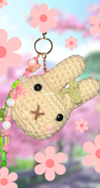 Nature Bunny Keychain