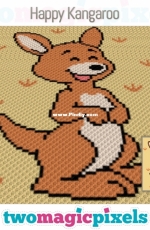 Two Magic Pixels - Happy Kangaroo