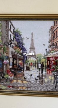 Dimensions Paris Scene got framed