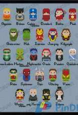 Cloudsfactory Superheroes Alphabet Sampler