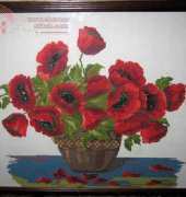 Zolotoe Runo ZR CS-009 Poppies in Vase