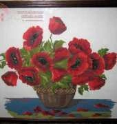 Zolotoe Runo ZR CS-009 Poppies in Vase